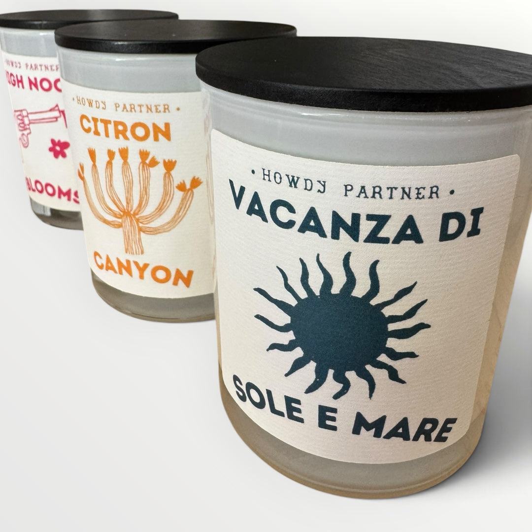 VACANZA DI SOLE E MARE: Scented Soy Candle - 50hrs
