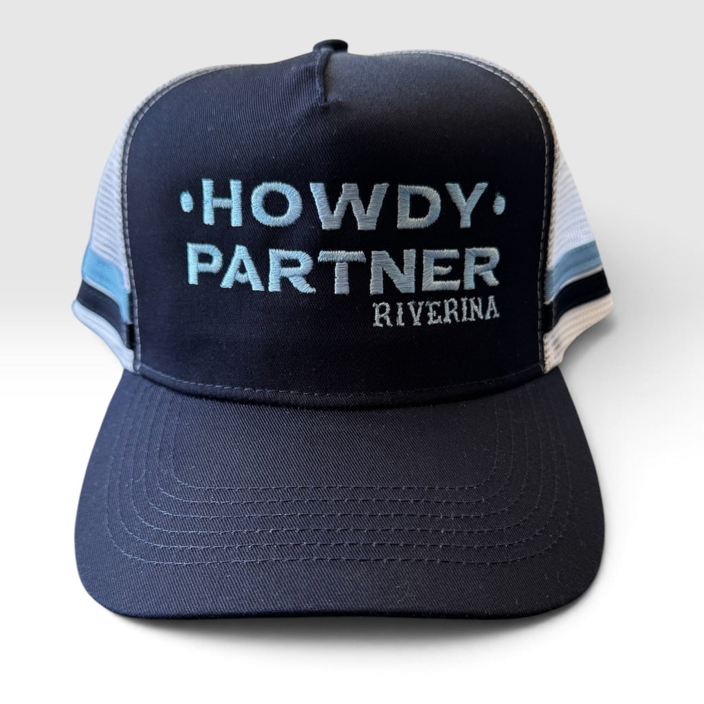 Howdy Partner Classic Trucker - Navy/Sky