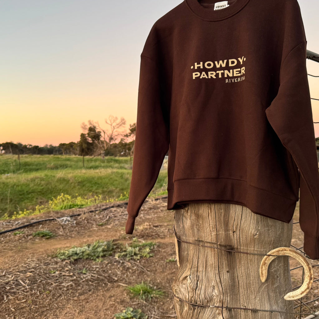 Giddy Up Boxy Fleece - Coffee