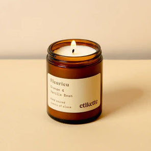 Etikette 'Fleurieu' Hand Poured Soy Wax Candle