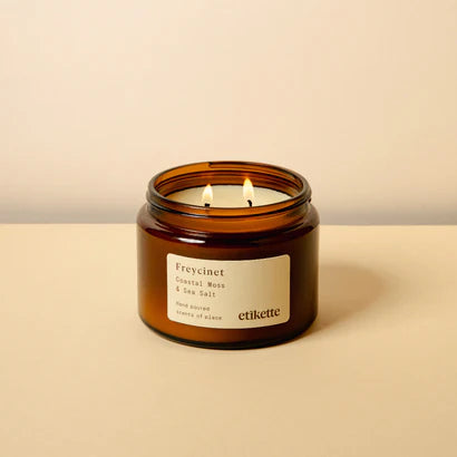 Etikette 'Freycinet' Hand Poured Soy Wax Candle