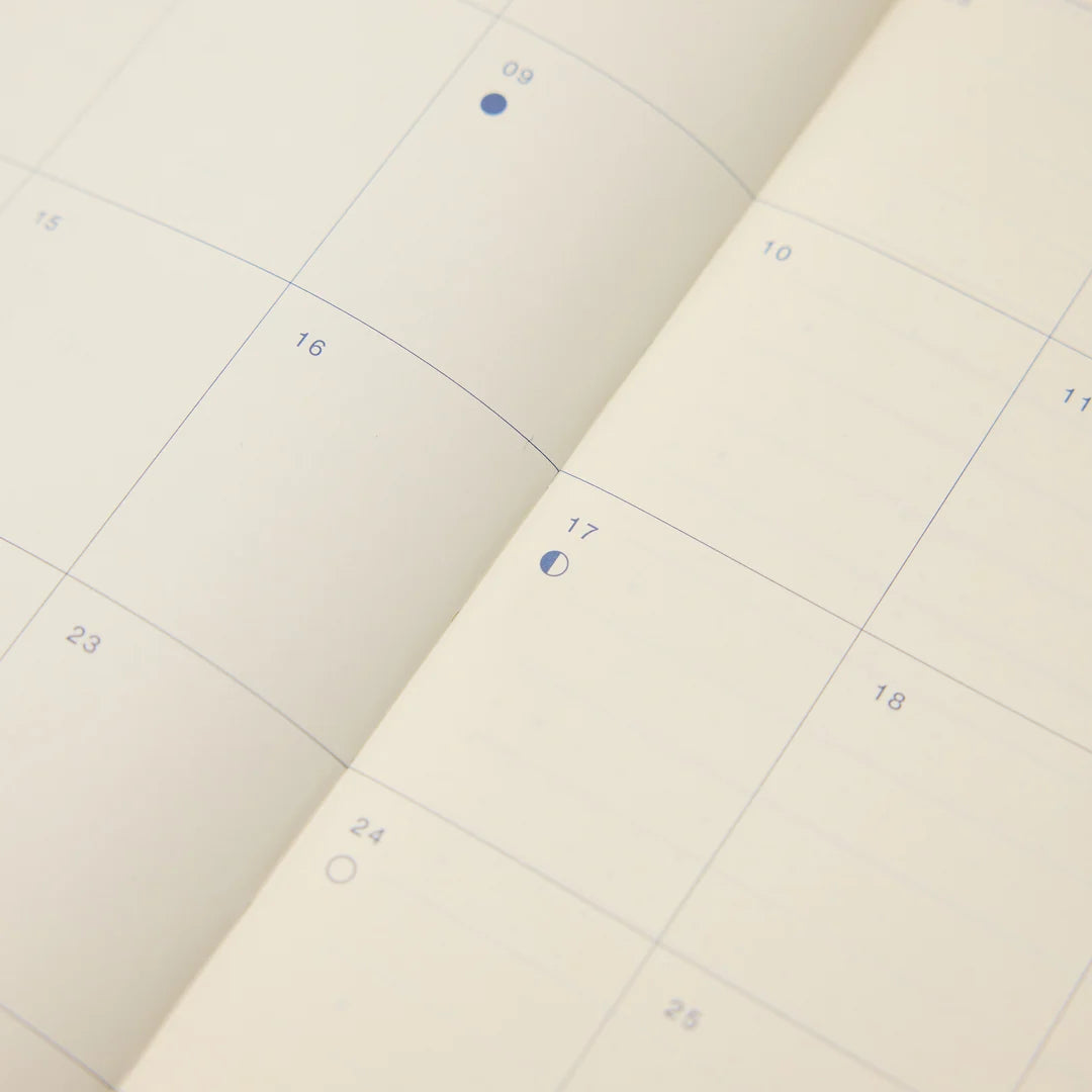2027 STUDIO MILLIGRAM Daily Ruled A5 Diary - Navy
