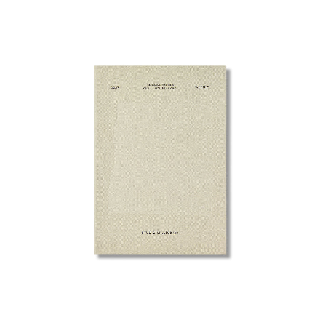 2027 STUDIO MILLIGRAM Weekly Agenda A5 Diary - Mint