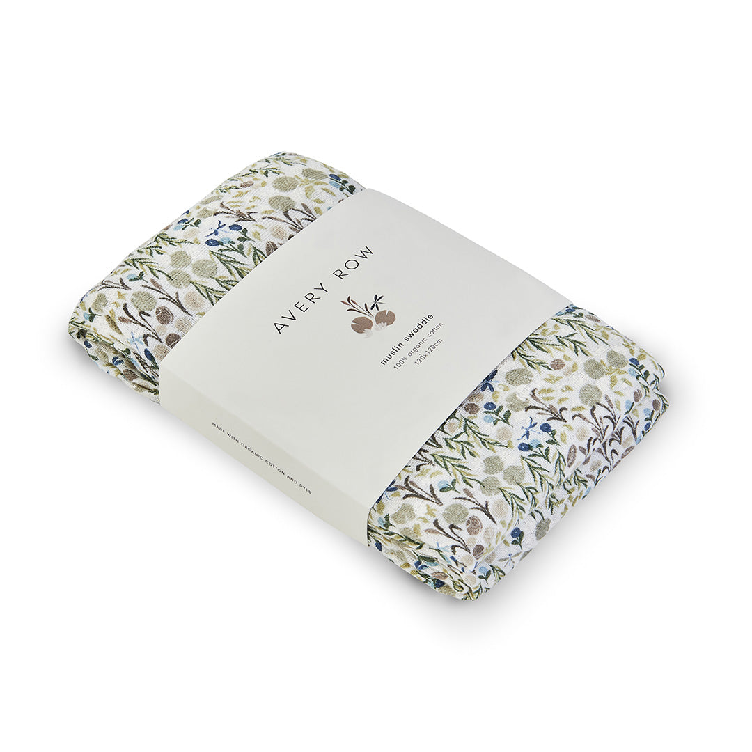 Muslin Swaddle - Riverbank Print