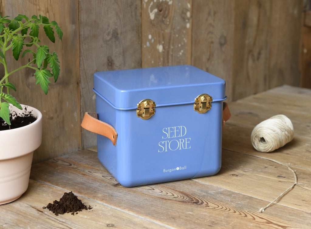 Burgon & Ball Mini Seed Store - Cotswold Blue