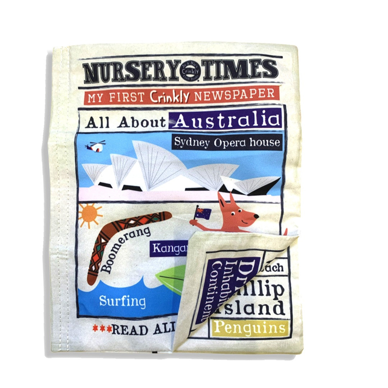 Crinkly Cloth Newspaper - All About Australia