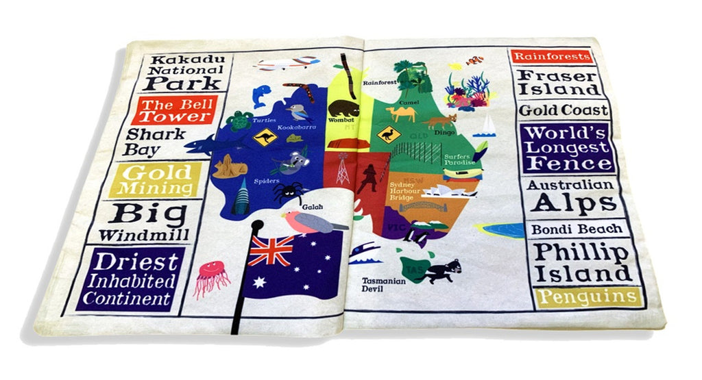 Crinkly Cloth Newspaper - All About Australia