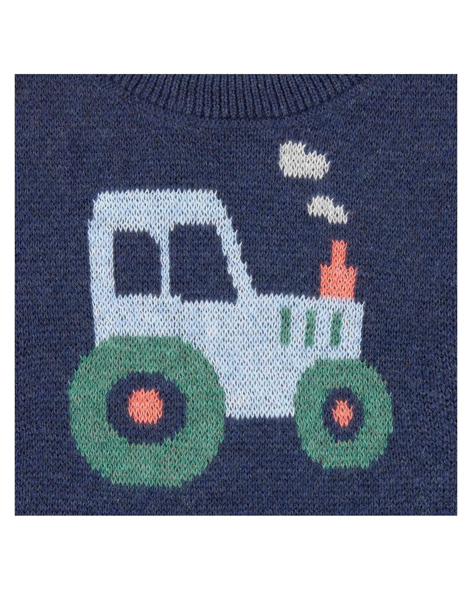 Organic Pullover Knit - Tiny Tractors