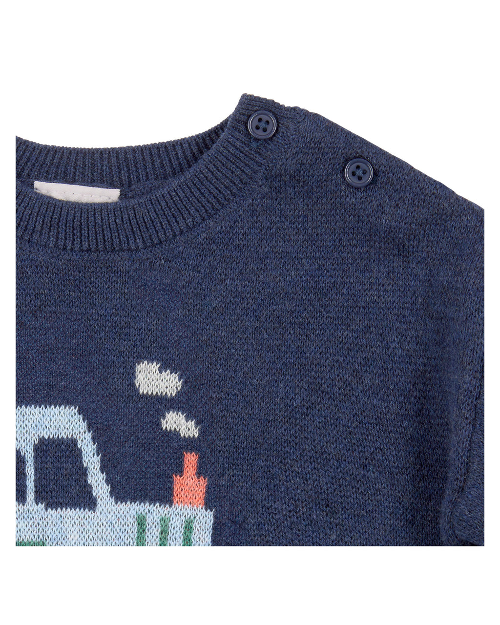 Organic Pullover Knit - Tiny Tractors