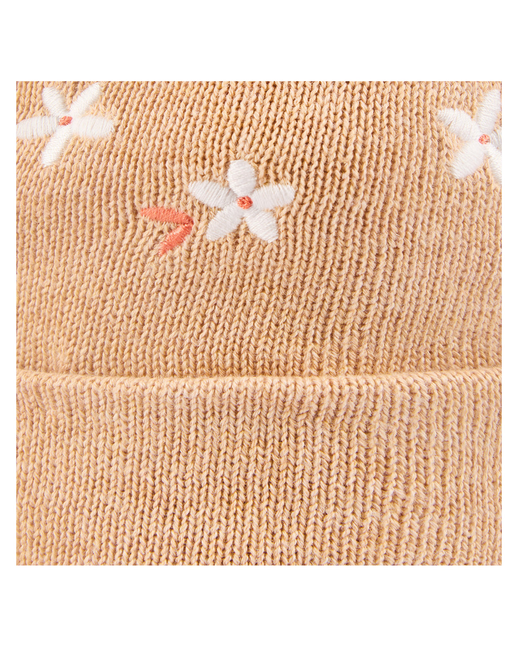 Organic Embroidered Beanie -  Jasmine Oak