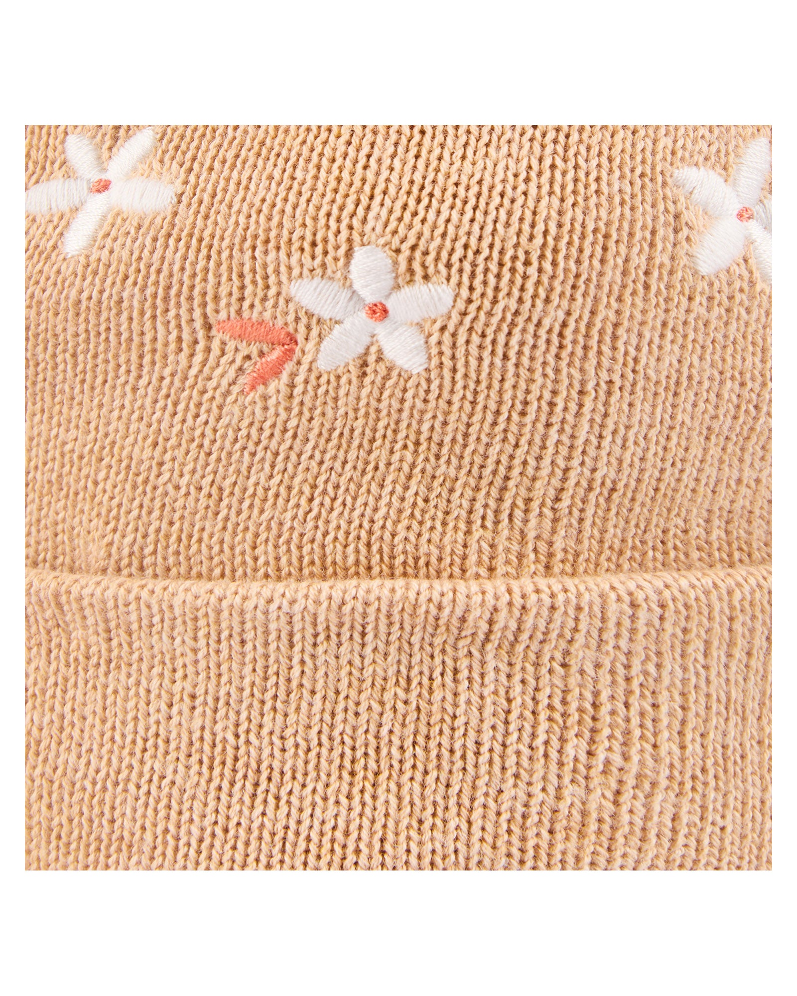 Organic Embroidered Beanie -  Jasmine Oak