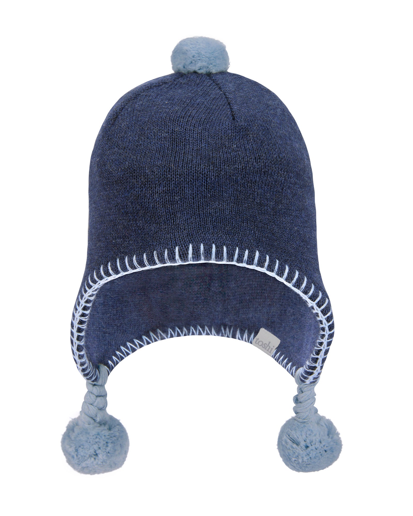 Organic Earmuff Beanie - Tiny Tractors