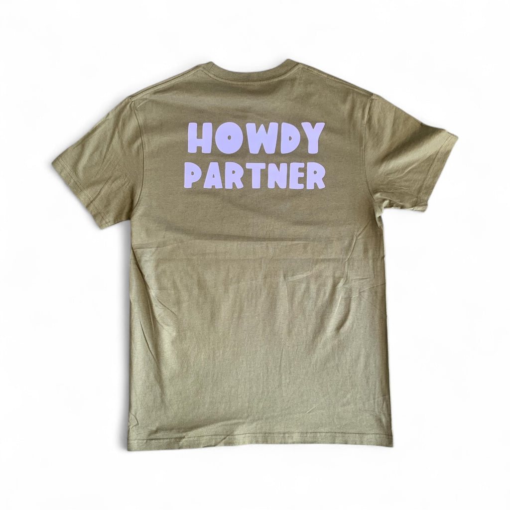 Howdy Partner Tee - Khaki