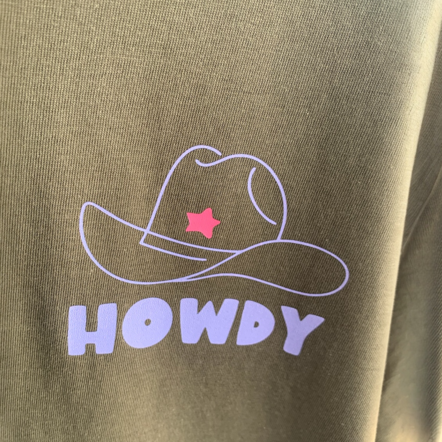 Howdy Partner Tee - Khaki