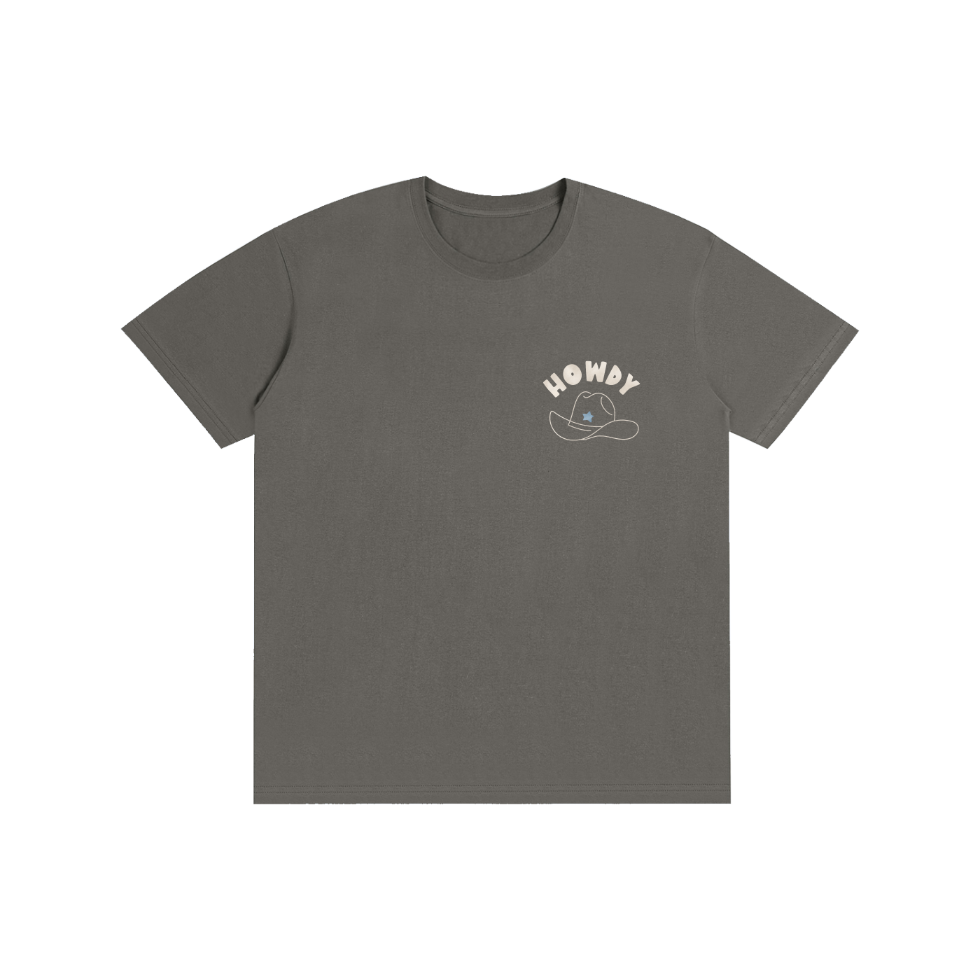 Classic Howdy Partner Logo Tee - Charcoal