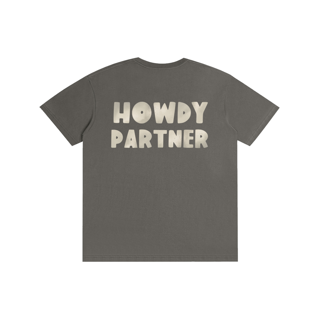 Classic Howdy Partner Logo Tee - Charcoal