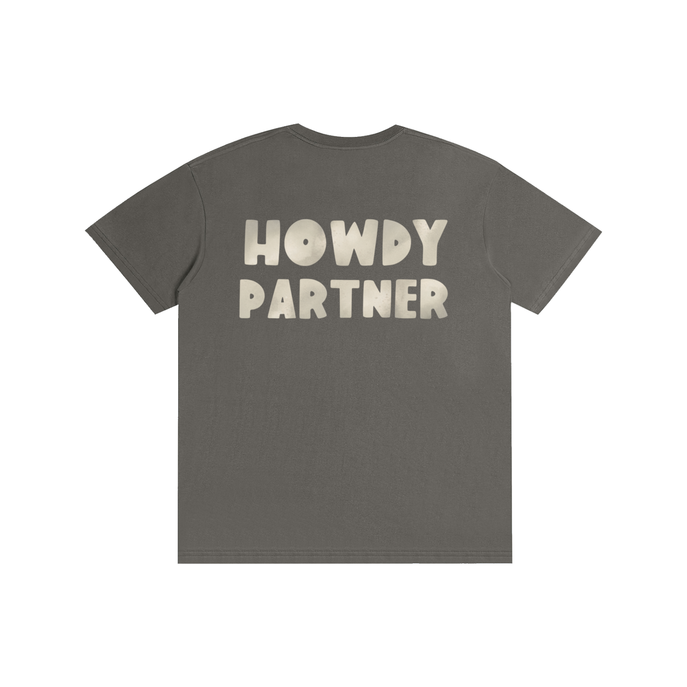 Classic Howdy Partner Logo Tee - Charcoal