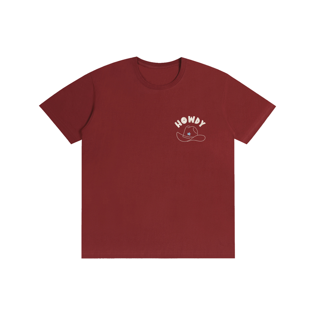 Classic Howdy Partner Logo Tee - Wine