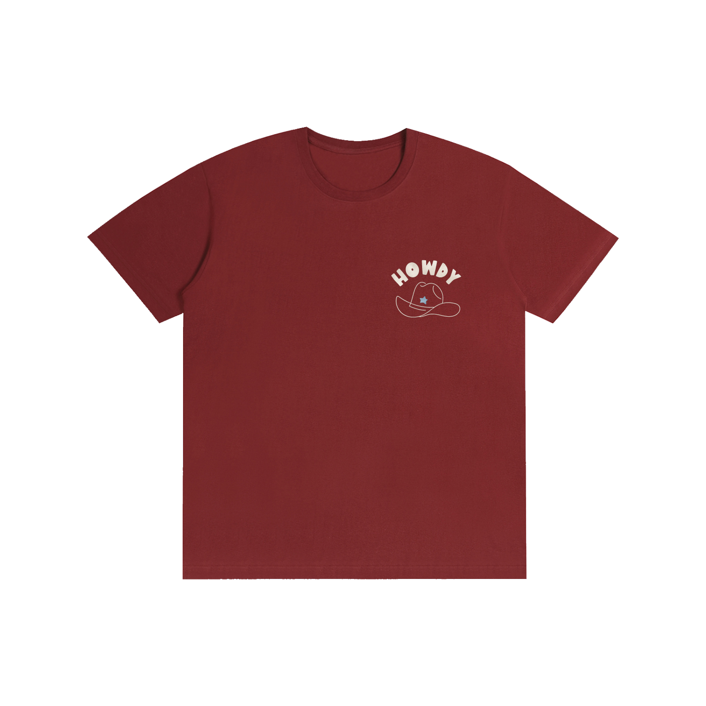 Classic Howdy Partner Logo Tee - Wine