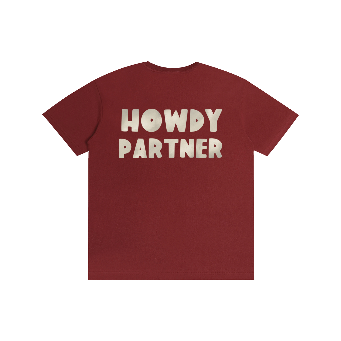 Classic Howdy Partner Logo Tee - Wine