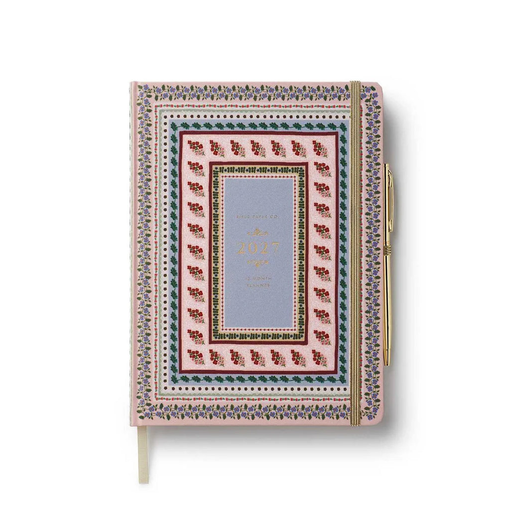 2027 RIFLE PAPER Weekly 12 month Hardcover Planner with Pen - Paisley