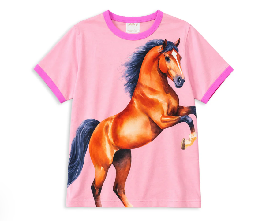 Lucky Pony Tee - Milky