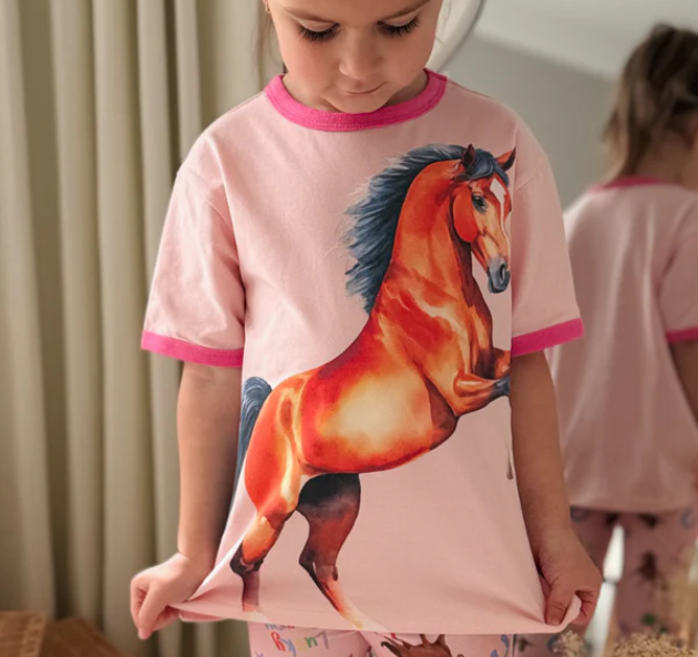 Lucky Pony Tee - Milky