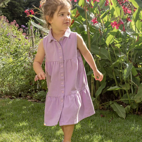 Lilac Twill Dress - Milky
