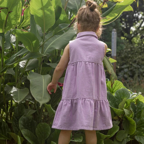 Lilac Twill Dress - Milky