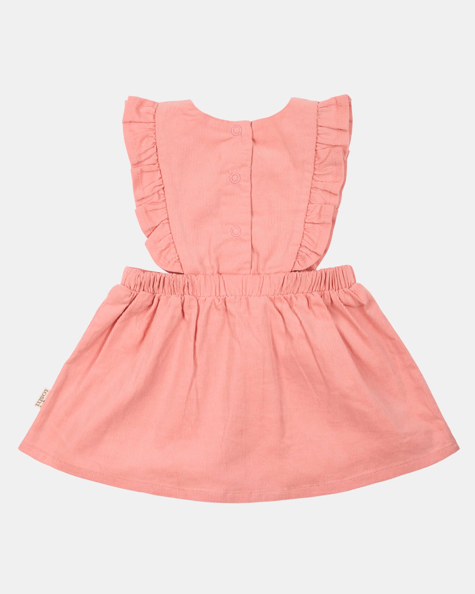 Baby Pinafore Corduroy - Dusty Rose
