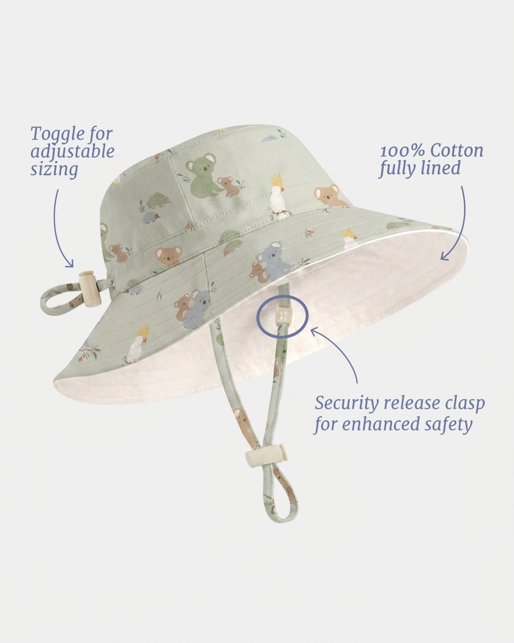 Sunhat OZ Gumnut Babies Eucalypt