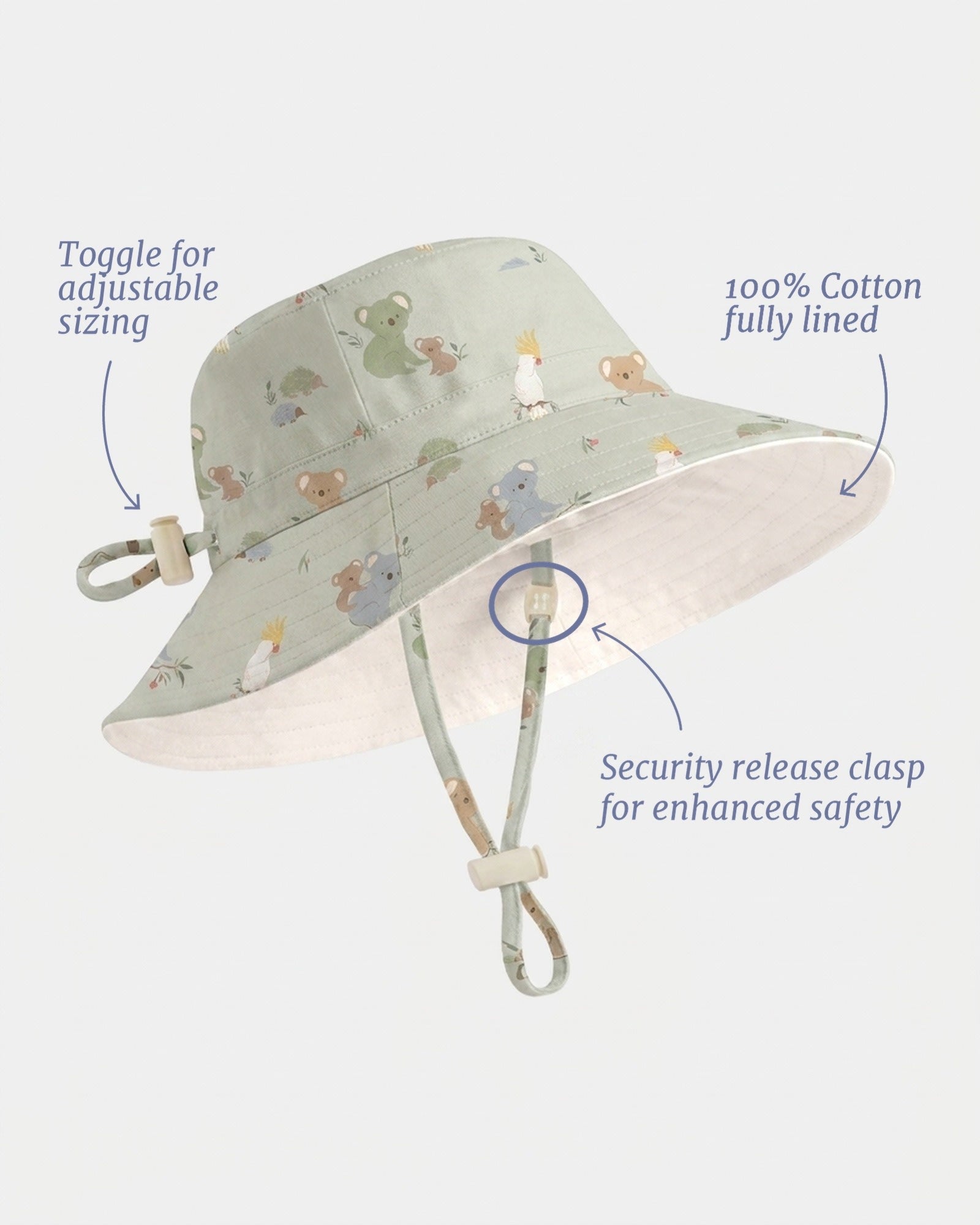 Sunhat OZ Gumnut Babies Eucalypt