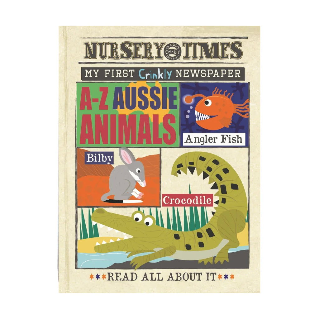 Crinkly Cloth Newspaper - Aussie Animals