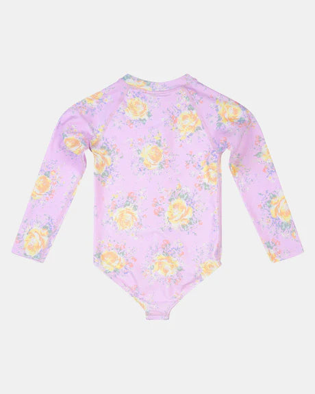 Girls Tallulah Print Long Sleeve Swimsuit
