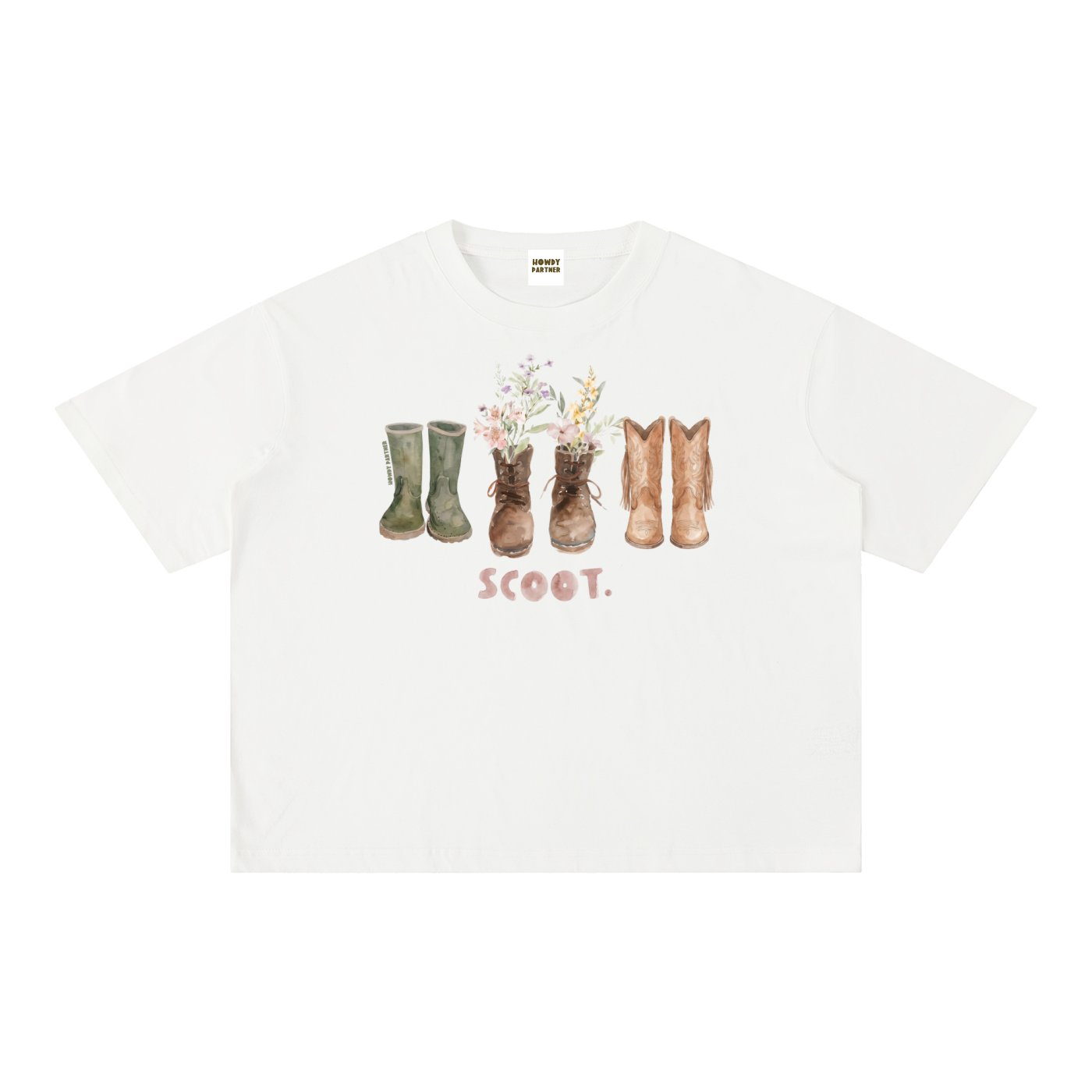 'Scoot' Boxy Cotton T-Shirt