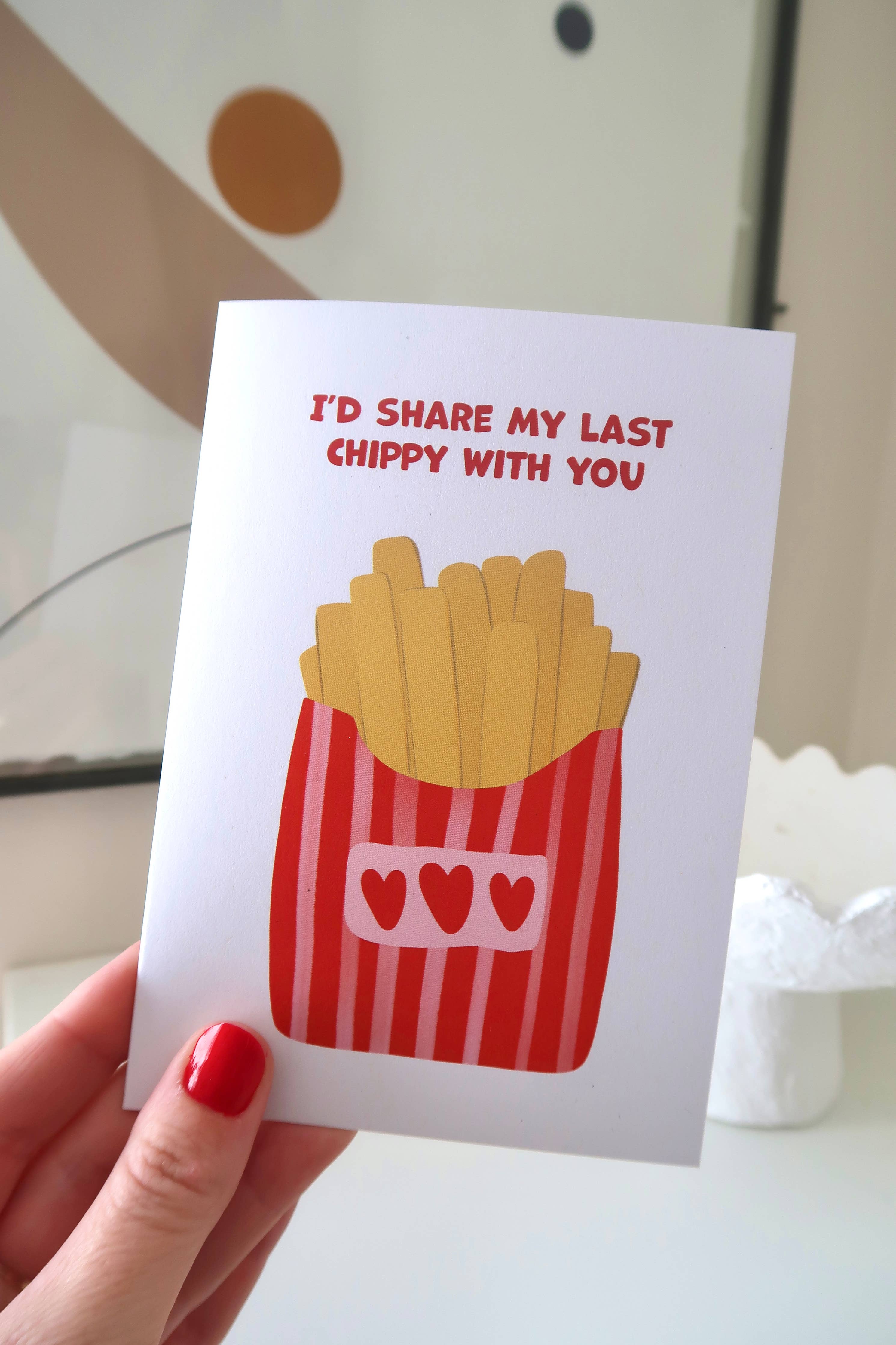 Cheeky Love Greeting Card | Last Chippy | Anniversary Card