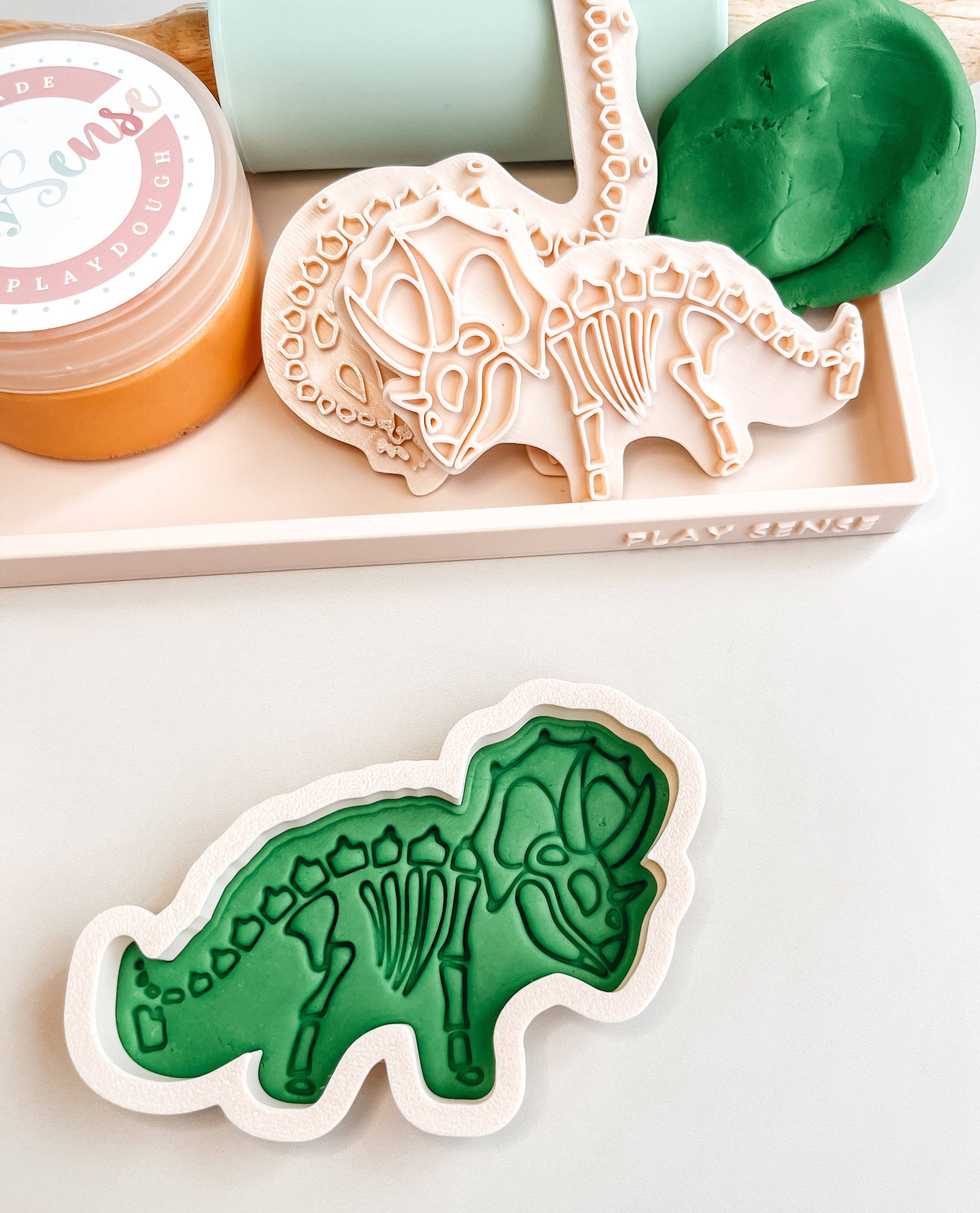 Eco Playdough Stamp | Dinosaurs | Stegosaurus