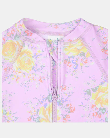 Girls Tallulah Print Long Sleeve Swimsuit