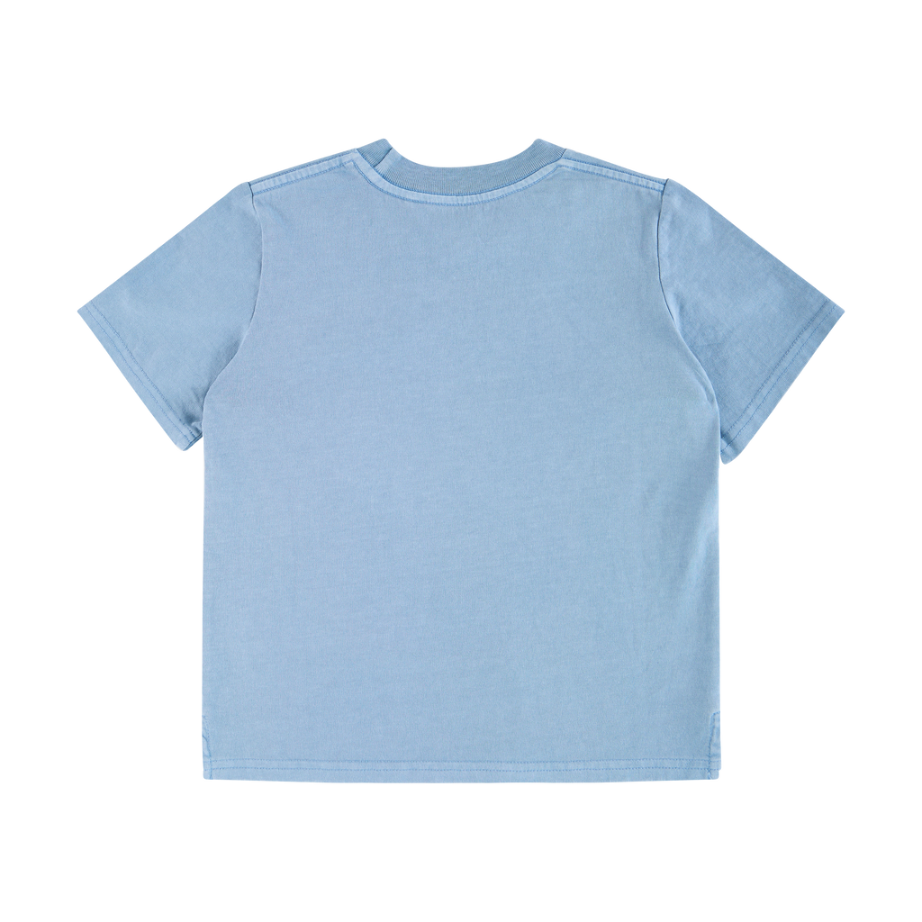 Chicken Dinner Kids Slang Tee in Light Blue