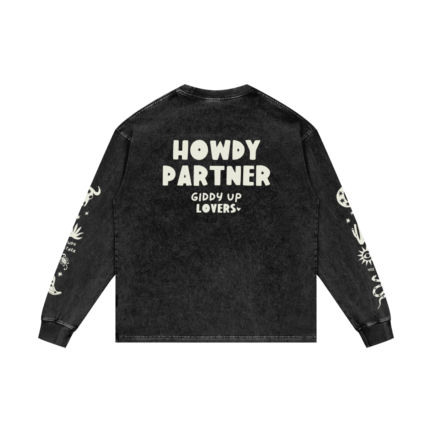 Howdy Lovers L/S Tee - Black Beauty