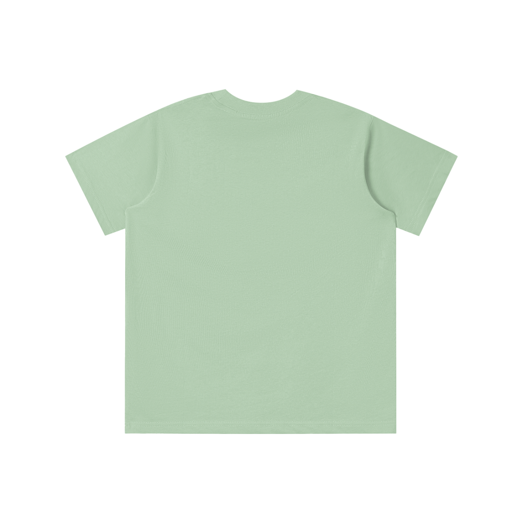 Kids Howdy Partner Logo Tee - Sage/Cornflower