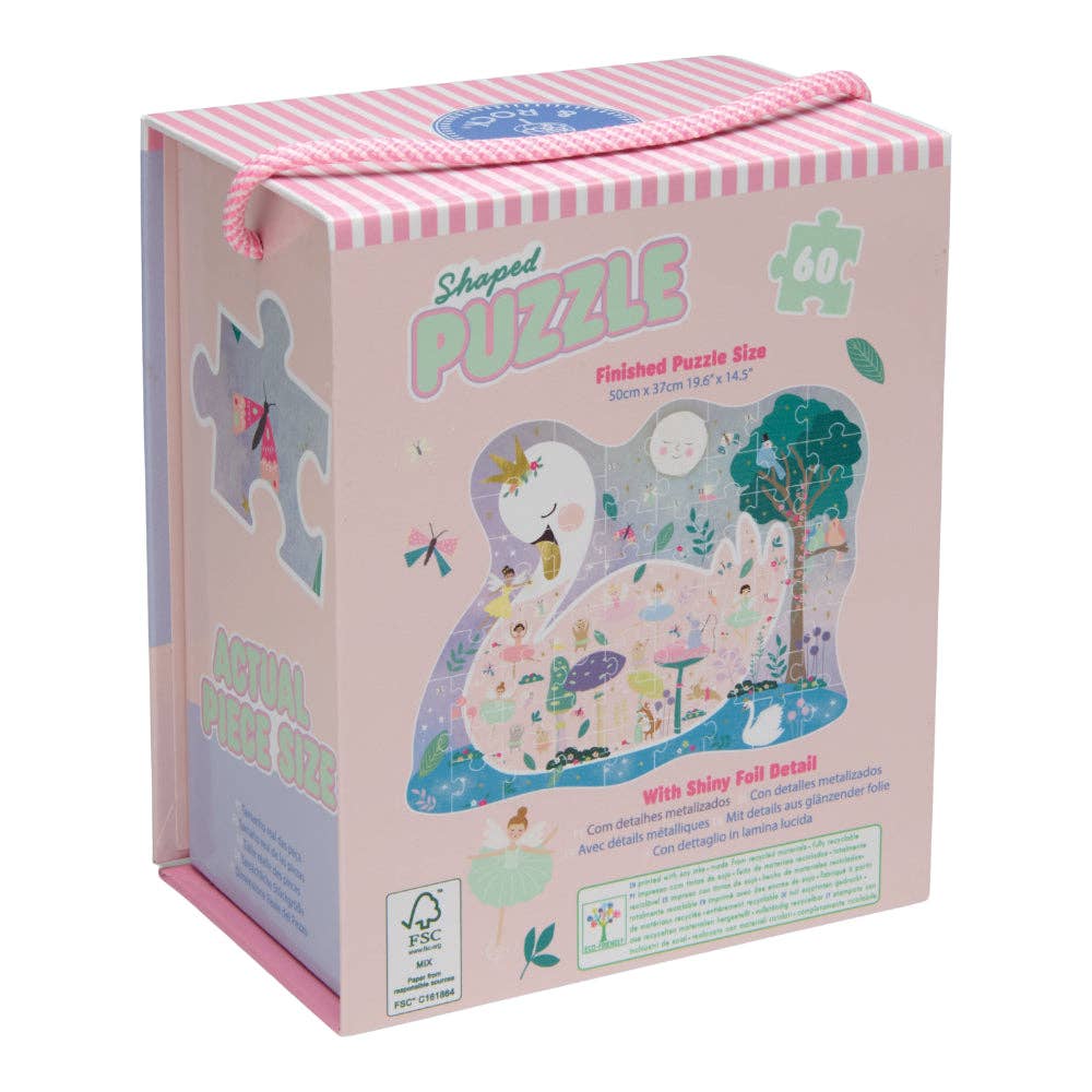 Floss & Rock 60 pc Shaped Jigsaw Puzzle - Enchanted