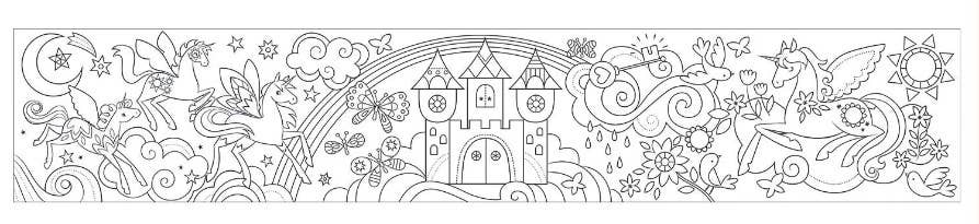 Mudpuppy Colouring Roll - Unicorn Magic