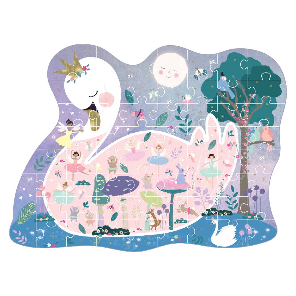 Floss & Rock 60 pc Shaped Jigsaw Puzzle - Enchanted