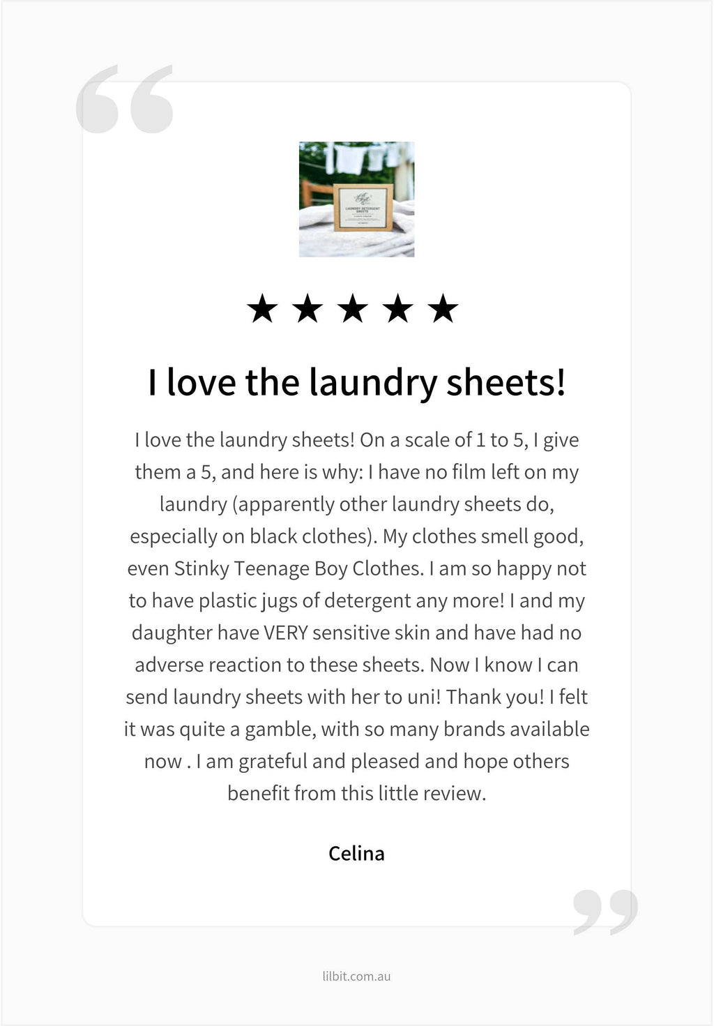 Laundry Detergent Sheets - Fresh Linen (40) - Natural
