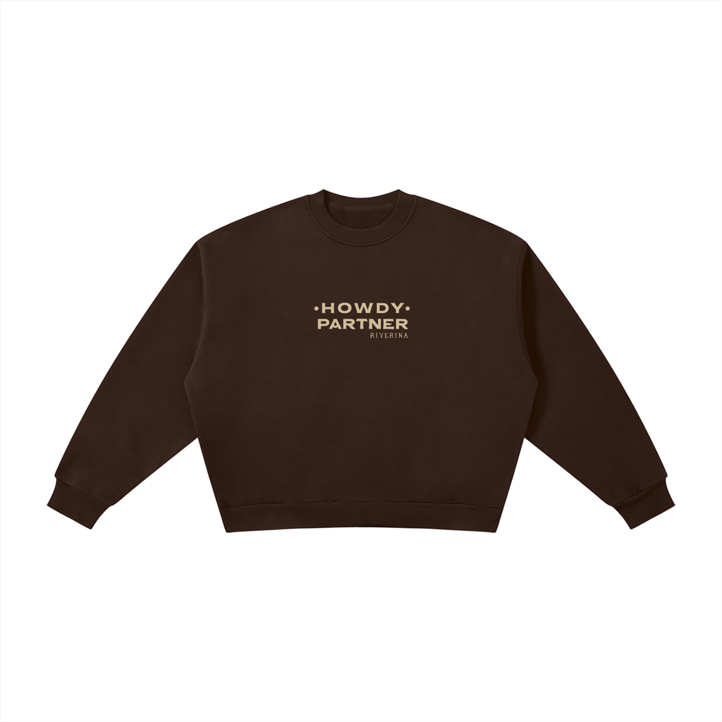 Giddy Up Boxy Fleece - Coffee
