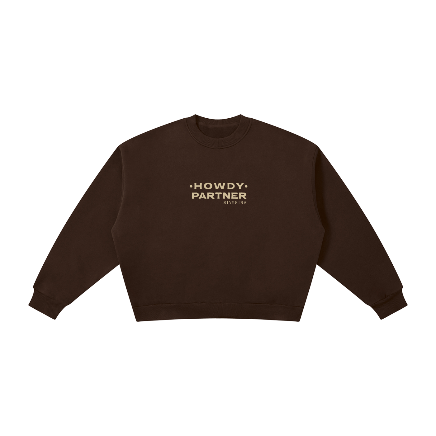 Giddy Up Boxy Fleece - Coffee