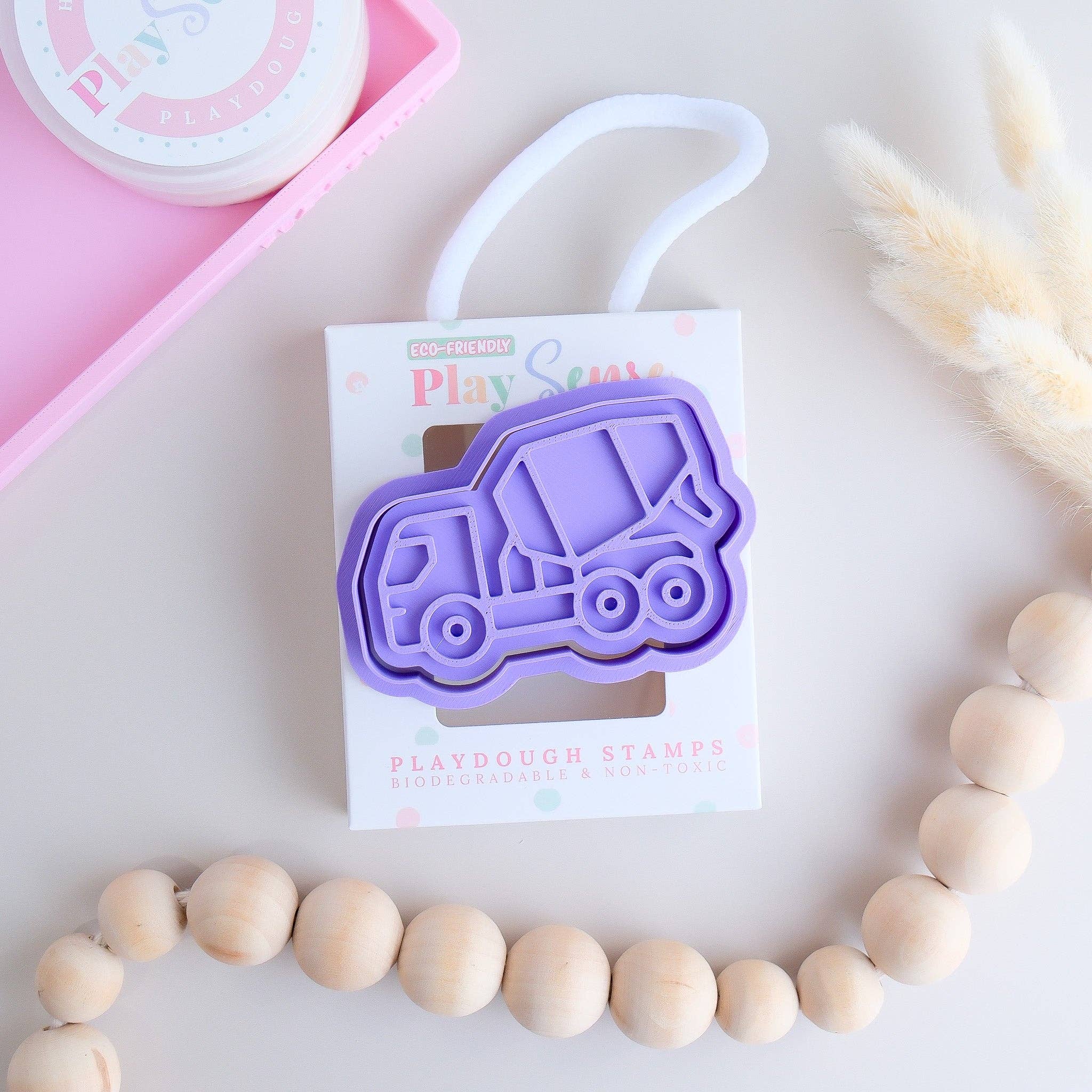 Eco Playdough Stamps | Cement Truck