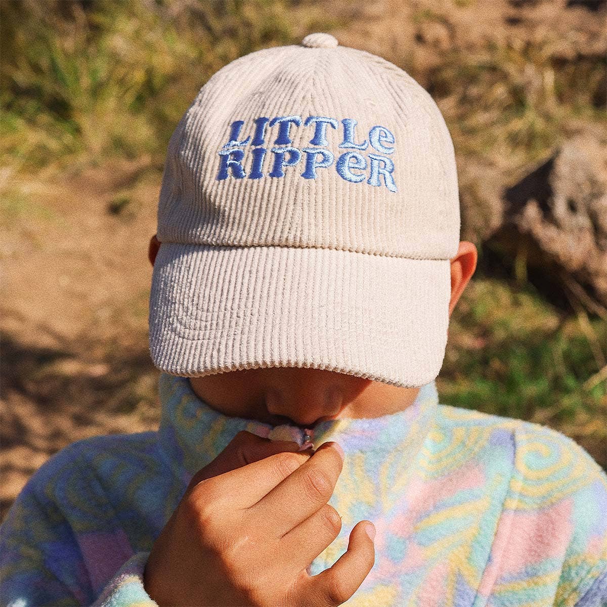 Kids Little Ripper Cord Cap in Nautical