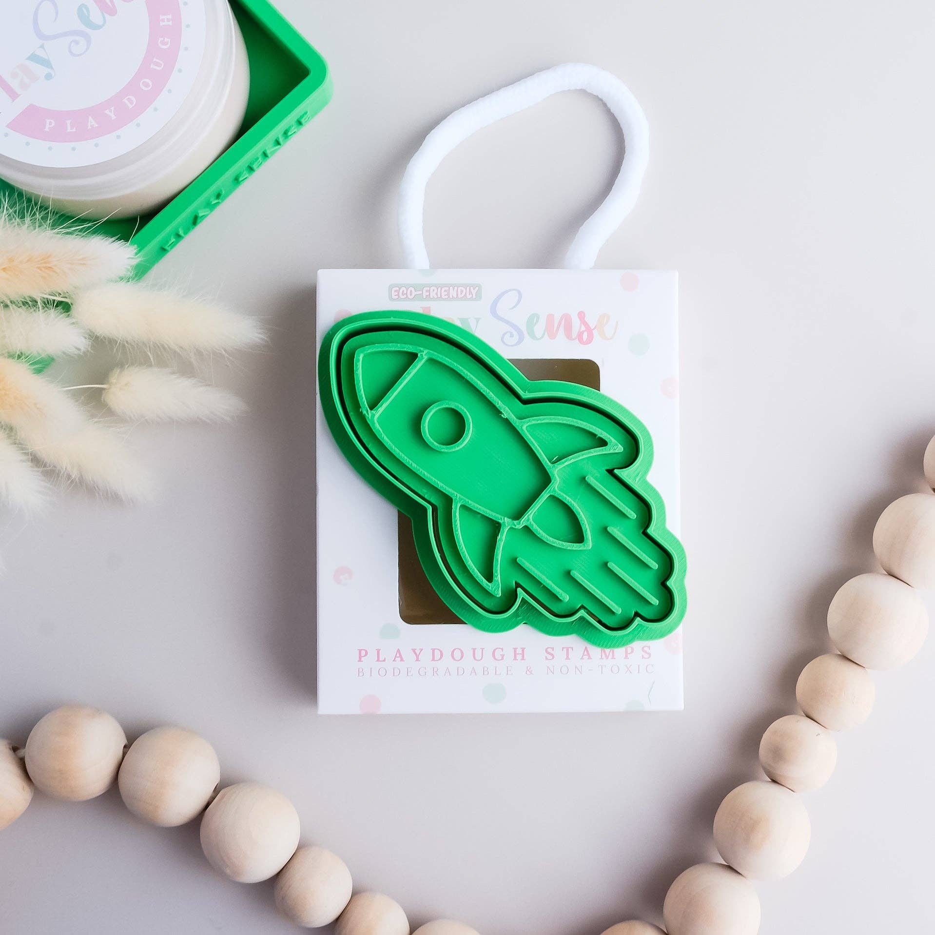 Eco Playdough Stamp | Rocket Blast